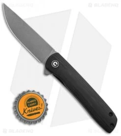CIVIVI Brad Zinker Bo Liner Lock Knife Black G-10 (2.9" Stonewash) -Civivi Knives Shop CIVIVI Brad Zinker Bo LL Black G 10 SW BHQ 136914 td size