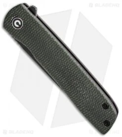 Civivi Knives Shop -Civivi Knives Shop CIVIVI Brad Zinker Bo LL Dark Green Micarta Black SW BHQ 136917 td spine