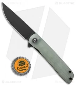 CIVIVI Brad Zinker Bo Liner Lock Knife Natural G-10 (2.9" Black SW) -Civivi Knives Shop CIVIVI Brad Zinker Bo LL Natural G 10 Black SW BHQ 136915 td size