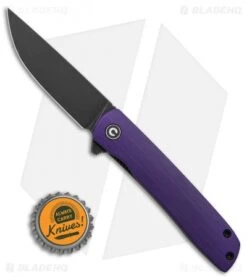 CIVIVI Brad Zinker Bo Liner Lock Knife Purple G-10 (2.9" Black SW) -Civivi Knives Shop CIVIVI Brad Zinker Bo LL Purple G 10 Black SW BHQ 136916 td size jr