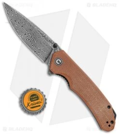 CIVIVI Brazen Drop Point Liner Lock Knife Brown Micarta (3.5" Damascus) 7 CIVIVI Brazen Drop Point Liner Lock Knife Brown Micarta (3.5" Damascus) -Civivi Knives Shop CIVIVI Brazen DP LL Brown Micarta BHQ 120935 jr bottlecap