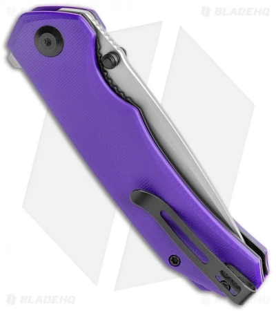 CIVIVI Brazen Drop Point Liner Lock Knife Purple G-10 (3.5" Stonewash) C2102A 3 CIVIVI Brazen Drop Point Liner Lock Knife Purple G-10 (3.5" Stonewash) C2102A - Image 3