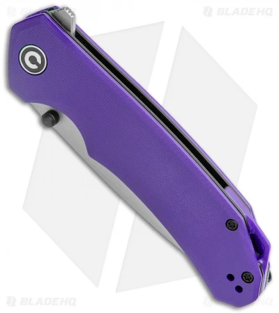 CIVIVI Brazen Drop Point Liner Lock Knife Purple G-10 (3.5" Stonewash) C2102A 2 CIVIVI Brazen Drop Point Liner Lock Knife Purple G-10 (3.5" Stonewash) C2102A - Image 2