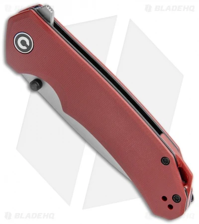 CIVIVI Brazen Drop Point Liner Lock Knife Red G-10 (3.5" Stonewash) C2102B 2 CIVIVI Brazen Drop Point Liner Lock Knife Red G-10 (3.5" Stonewash) C2102B - Image 2
