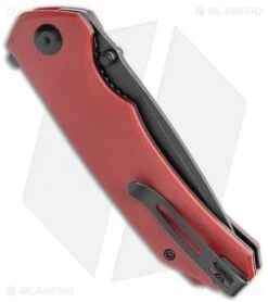 CIVIVI Brazen Tanto Liner Lock Knife Burgundy G-10 (3.5" Black D2) C2023B -Civivi Knives Shop CIVIVI Brazen Tanto LL Burgundy G 10 Black BHQ 120364 jr side