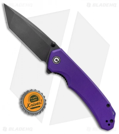 CIVIVI Brazen Tanto Liner Lock Knife Purple G-10 (3.5" Black D2) C2023D 4 CIVIVI Brazen Tanto Liner Lock Knife Purple G-10 (3.5" Black D2) C2023D - Image 4