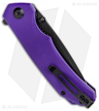 CIVIVI Brazen Tanto Liner Lock Knife Purple G-10 (3.5" Black D2) C2023D 3 CIVIVI Brazen Tanto Liner Lock Knife Purple G-10 (3.5" Black D2) C2023D - Image 3