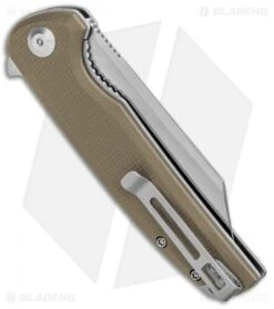 CIVIVI Brigand Liner Lock Knife Tan G-10 (3.5" Satin D2) C909B -Civivi Knives Shop CIVIVI Brigand LL Tan G 10 Satin C909B BHQ 101618 jr side