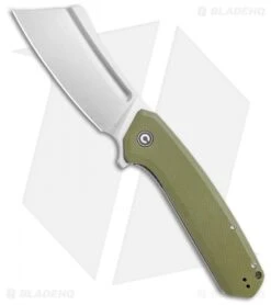 CIVIVI Bullmastiff Liner Lock Knife OD Green G-10 (3.8" Stonewash) C2006A
