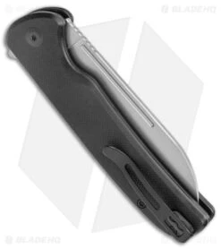 CIVIVI Chevalier Button Lock Flipper Knife Black G-10 (3.5" Satin) C20022-1 -Civivi Knives Shop CIVIVI Chevalier Button Lock Flipper Black G 10 Satin BHQ 142905 jr side