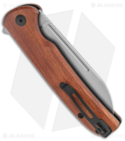 CIVIVI Chevalier Button Lock Flipper Knife Cuibourtia Wood (3.5" Satin) C20022-3 3 CIVIVI Chevalier Button Lock Flipper Knife Cuibourtia Wood (3.5" Satin) C20022-3 - Image 3