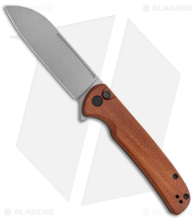 CIVIVI Chevalier Button Lock Flipper Knife Cuibourtia Wood (3.5" Satin) C20022-3 1 CIVIVI Chevalier Button Lock Flipper Knife Cuibourtia Wood (3.5" Satin) C20022-3