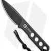 CIVIVI Circulus Fixed Blade Neck Knife (2" Black Stonewash) C22012-1
