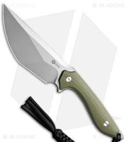CIVIVI Concept 22 Fixed Blade Knife Green G-10 (4.8" Satin) C21047-2