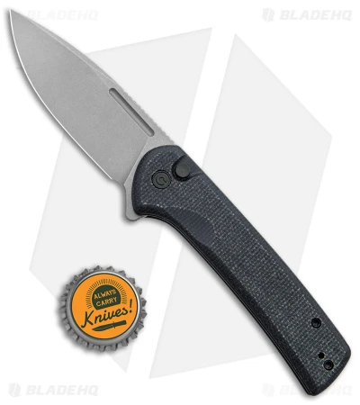 CIVIVI Conspirator Button Lock Knife Black Micarta (3.5" SW) C21006-1 4 CIVIVI Conspirator Button Lock Knife Black Micarta (3.5" SW) C21006-1 - Image 4