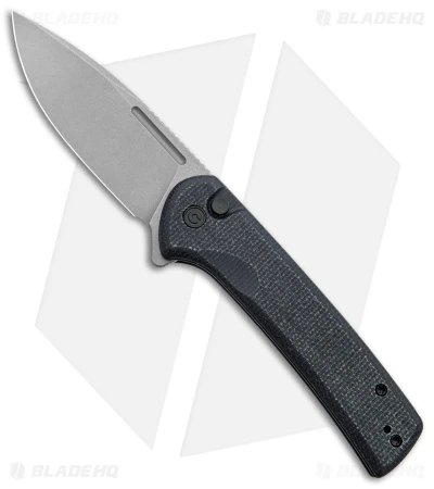 CIVIVI Conspirator Button Lock Knife Black Micarta (3.5" SW) C21006-1 1 CIVIVI Conspirator Button Lock Knife Black Micarta (3.5" SW) C21006-1