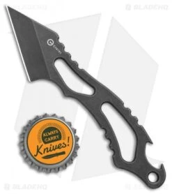 CIVIVI De Santis Kiri-EDC Fixed Blade Neck Knife (1.8" Black Stonewash) C2001B -Civivi Knives Shop CIVIVI De Santis Kiri EDC Neck Knife Black SW C2001B BHQ 109006 jr bottlecap