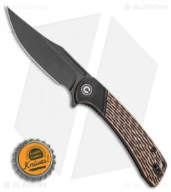 CIVIVI Dogma Liner Lock Knife Copper (3.5" Black Stonewash) -Civivi Knives Shop CIVIVI Dogma Liner Lock Knife Copper 3.5 Black Stonewash C2014B BHQ 115982 LS Bottlecap