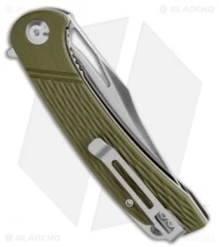 CIVIVI Dogma Liner Lock Knife OD Green G-10 (3.5" Satin) -Civivi Knives Shop CIVIVI Dogma Liner Lock Knife OD Green G 10 3.5in Satin C2005A BHQ 112158 LS SIde