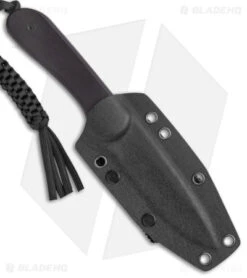 CIVIVI Elementum Fixed Blade Knife Flat Black Ebony (4" Damascus) C2105-DS1 -Civivi Knives Shop CIVIVI Elementum Fixed Blade Flat Black Ebony Damascus BHQ 144188 jr sheath 2