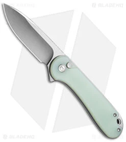 CIVIVI Elementum II Button Lock Knife Natural Jade G-10 (3" Satin) C18062P-2
