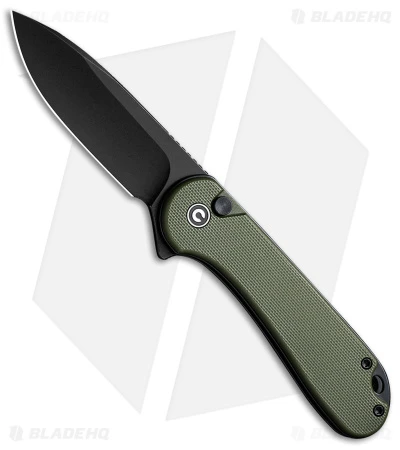 CIVIVI Elementum II Button Lock Knife OD Green G-10 (3" Black SW) C18062P-3 1 CIVIVI Elementum II Button Lock Knife OD Green G-10 (3" Black SW) C18062P-3