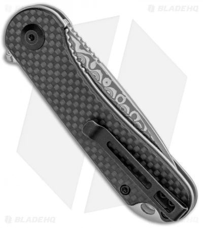 CIVIVI Elementum Liner Lock Knife Black G-10/Carbon Fiber (2.9" Damascus) C907DS 3 CIVIVI Elementum Liner Lock Knife Black G-10/Carbon Fiber (2.9" Damascus) C907DS - Image 3