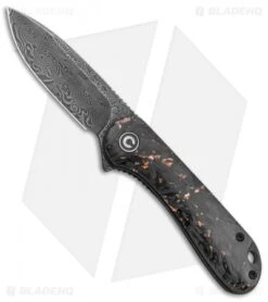 CIVIVI Elementum Liner Lock Knife Copper Shred Carbon Fiber (2.9" Damascus)