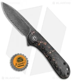 CIVIVI Elementum Liner Lock Knife Copper Shred Carbon Fiber (2.9" Damascus) 7 CIVIVI Elementum Liner Lock Knife Copper Shred Carbon Fiber (2.9" Damascus) -Civivi Knives Shop CIVIVI Elementum LL Copper Shred CF Damascus C907C DS3 BHQ 135068 jr bottlecap
