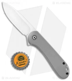 CIVIVI Elementum Liner Lock Knife Gray G-10 (2.9" Satin D2) C907B -Civivi Knives Shop CIVIVI Elementum LL Gray G 10 Satin C907B BHQ 99831 jr bottlecap