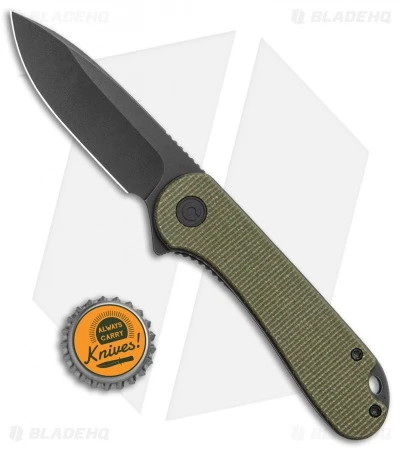 CIVIVI Elementum Liner Lock Knife Green Micarta (2.9" Black SW S35VN) 4 CIVIVI Elementum Liner Lock Knife Green Micarta (2.9" Black SW S35VN) - Image 4