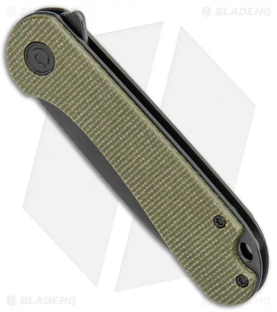 CIVIVI Elementum Liner Lock Knife Green Micarta (2.9" Black SW S35VN) 2 CIVIVI Elementum Liner Lock Knife Green Micarta (2.9" Black SW S35VN) - Image 2