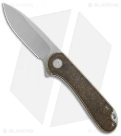 CIVIVI Elementum Liner Lock Knife Brass (2.9" Stonewash)