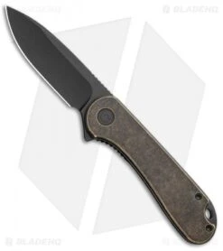 CIVIVI Elementum Liner Lock Knife Brass (2.9" Black Stonewash)