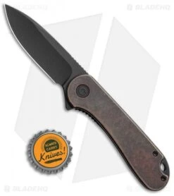 CIVIVI Elementum Liner Lock Knife Copper (2.9" Black Stonewash) -Civivi Knives Shop CIVIVI Elementum LL Pantina Copper Black SW C907L BHQ 102826 jr bottlecap