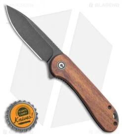 CIVIVI Elementum Liner Lock Knife Cuibourtia Wood (2.9" Black D2) C907U -Civivi Knives Shop CIVIVI Elementum Liner Lock Knife Cuibourtia Wood 2.9in Black D2 C907U BHQ 114185 LS Bottlecap