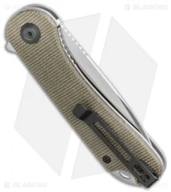 CIVIVI Elementum Liner Lock Knife Dark Green Micarta (2.9" Satin D2) -Civivi Knives Shop CIVIVI Elementum Liner Lock Knife Dark Green Micarta 2.9 Satin D2 C907T BHQ 114184 LS Side