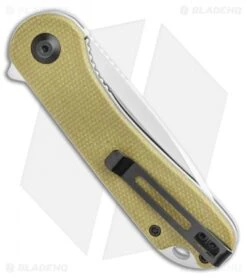 CIVIVI Elementum Liner Lock Knife Olive Micarta (2.9" Satin D2) C907S -Civivi Knives Shop CIVIVI Elementum Liner Lock Knife Olive Micarta 2.9in Satin D2 C907S BHQ 114183 LS Side