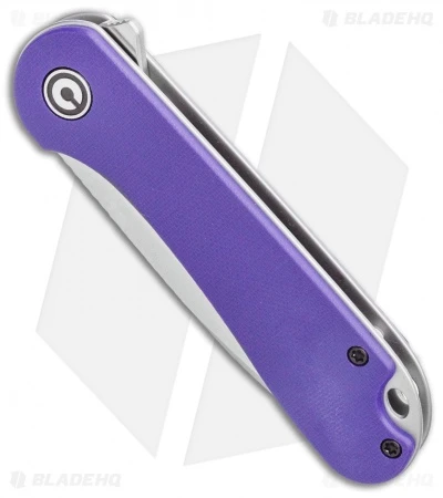 CIVIVI Elementum Liner Lock Knife Purple G-10 (2.9" Satin D2) 2 CIVIVI Elementum Liner Lock Knife Purple G-10 (2.9" Satin D2) - Image 2