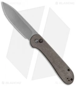 CIVIVI Elementum Button Lock Knife Dark Green Micarta (3.5" Dark SW) C2103C