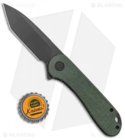 CIVIVI Elementum Tanto Liner Lock Knife Green Micarta (2.9" Black SW D2) -Civivi Knives Shop CIVIVI Elementum Tanto LL Green Micarta Black SW C907T E BHQ 135076 jr bottlecap