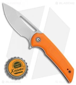 CIVIVI Ferrum Forge Odium Liner Lock Knife Orange G-10 (2.6" Stonewash) C2010B -Civivi Knives Shop CIVIVI Ferrum Forge Odium Liner Lock Knife Orange G 10 2.625in Satin C2010B LS Bottlecap