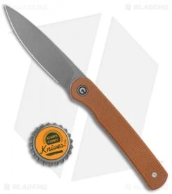CIVIVI Ferrum Forge Stylum Slip Joint Knife Brown Micarta (3" Stonewash) 7 CIVIVI Ferrum Forge Stylum Slip Joint Knife Brown Micarta (3" Stonewash) -Civivi Knives Shop CIVIVI Ferrum Forge Stylum LL Brown Micarta SW BHQ 126381 jr bottlecap