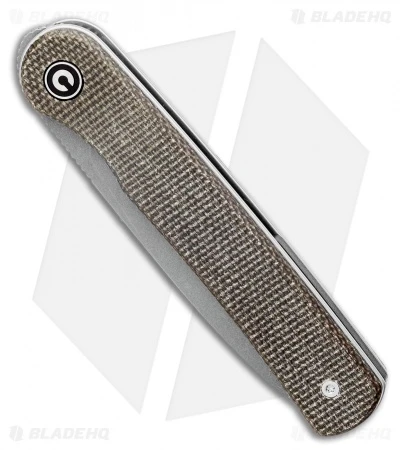 CIVIVI Ferrum Forge Stylum Slip Joint Knife Dark Green Micarta (3" Stonewash) 2 CIVIVI Ferrum Forge Stylum Slip Joint Knife Dark Green Micarta (3" Stonewash) - Image 2