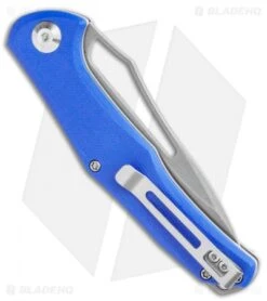 CIVIVI Fracture Drop Point Slip Joint Knife Blue G-10 (3.5" BB/SW) C2009D -Civivi Knives Shop CIVIVI Fracture Slip Joint Knife Blue G 10 3.5in Stonewash Drop Point C2009D BHQ 114173 LS Side