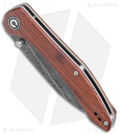 CIVIVI Hadros Liner Lock Knife Cuibourtia Wood (3.35" Damascus) C20004-DS1 2 CIVIVI Hadros Liner Lock Knife Cuibourtia Wood (3.35" Damascus) C20004-DS1 - Image 2