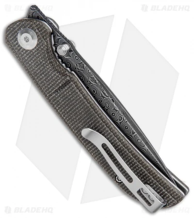 CIVIVI Imperium Liner Lock Knife Dark Green Micarta (3.5" Damascus) C2107DS-3 3 CIVIVI Imperium Liner Lock Knife Dark Green Micarta (3.5" Damascus) C2107DS-3 - Image 3