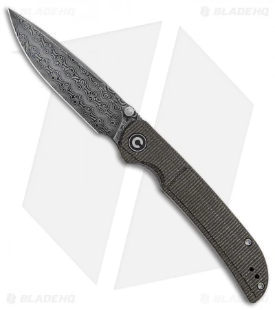 CIVIVI Imperium Liner Lock Knife Dark Green Micarta (3.5" Damascus) C2107DS-3 1 CIVIVI Imperium Liner Lock Knife Dark Green Micarta (3.5" Damascus) C2107DS-3