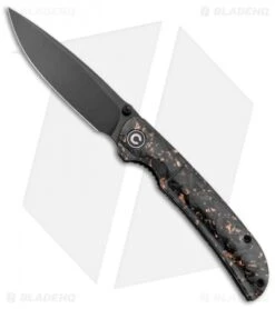 CIVIVI Imperium Liner Lock Knife Shredded CF/Copper (3.5" Black) C2106C