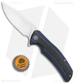 CIVIVI Incite Liner Lock Knife Blue G-10/Carbon Fiber (3.7" Satin) C908B -Civivi Knives Shop CIVIVI Incite LL Blue G 10 CF Satin C908B BHQ 100865 jr bottlecap
